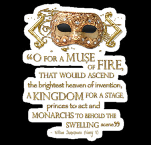 Sally McLean › Portfolio › Shakespeare Henry V Muse Quote
