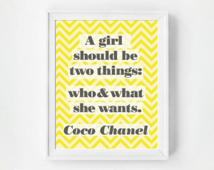 Coco Chanel Quote, Inspirational Art, Inspirational Quote, Office Art ...