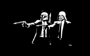 Star Wars Funny Wallpaper-Pulp Fiction Parody