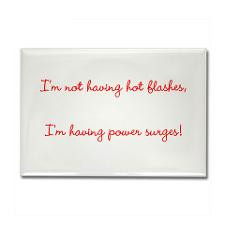not having hot flashes Rectangle Magnet for