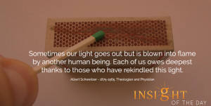 motivational quote: Sometimes our light goes out but is blown into ...