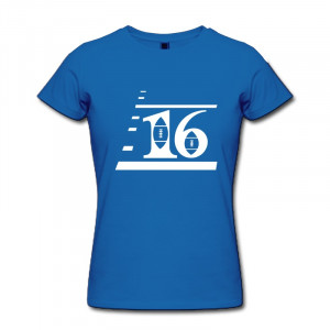 Girls Tee Shirt Custom football Jerseys with number 16 Customized ...