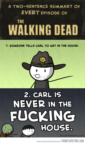Funny photos funny Walking Dead Carl