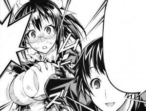 Kumagawa gropes Kikaijima.