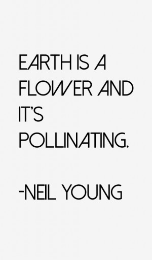 Earth is a flower and it's pollinating.