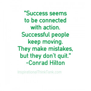 ... Quote On Success By Conrad Hilton - Don't Quit Quotes Wallpaper