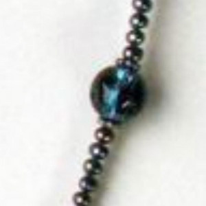 Poetics, Quotes: Karma Necklace - Dark Pearls & Lamp Glass