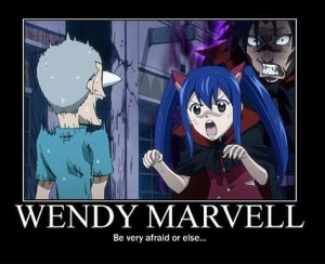 Fairy Tail || anime funny Wendy's trying to be scary honestly it's ...