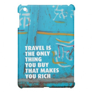 quote luggage ipad mini iPad mini cover. Travel typography quote ...