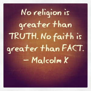 ... faith is greater than FACT.