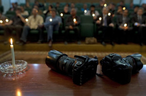 ... Chris Hondros and Tim Hetherington. Read it here . It includes this