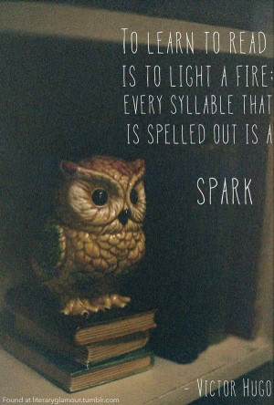 Learn to read, light a fire