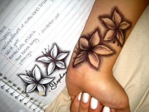 flower tattoo..maybe on my shoulder blade? Would also be cute on my ...
