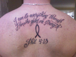 Inspirational Bible Quotes Tattoos ~ Bible Verses About Strength ...