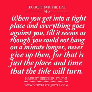 Never give up quotes, thought for the day - Inspirational Quotes about ...