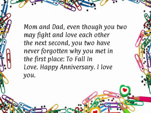 happy anniversary quote parents