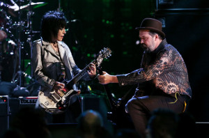 Joan Jett and Krist Novoselic for Nirvana's 2014 Rock and Roll Hall of ...
