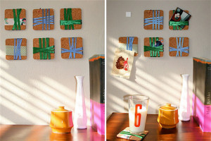 41. Coaster Wall Art : Talk about double duty art! Hang these ribbon ...