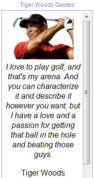 quotes made by tiger woods who is an american professional golfer ...