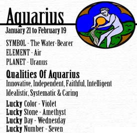 Aquarius Astrology January 20 - February 18