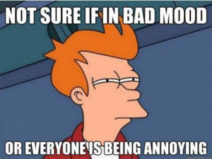 Bad Mood or Everyone Else is Annoying