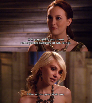 15 notes blair waldorf jenny humphrey gossip girl gossip girl quote ...