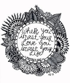 ... Quotes ~ Life - Music Lyrics, Mumford & Sons - Coloring Page Art More