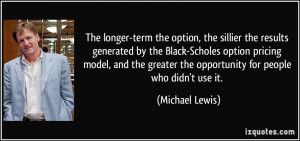 The longer-term the option, the sillier the results generated by the ...