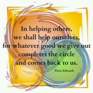Yes, always help others..