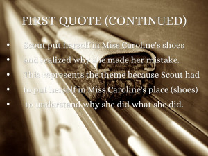 Walking In Someone's Shoes-TKAM