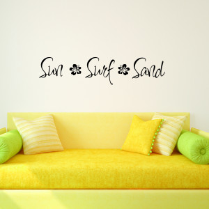 Sand Surf Sun Wall Quotes™ Decal