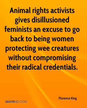 Animal Rights Activists Gives Disillusioned Feminists An Excuse To ...