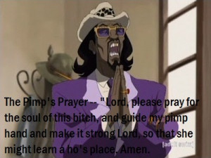 The Boondocks #A Pimp Named Slickback #The Pimp's Prayer #funny
