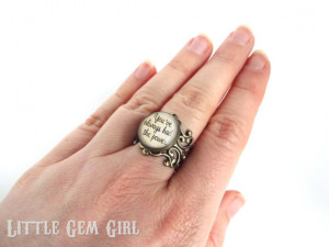 You've always had the Power Vintage Wizard of Oz Quote Ring - High ...