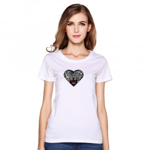 Cotton Women T Shirt WILD LOVE Funny Quote Women's T-Shirts(China ...