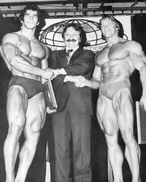Lou Ferringo, Joe Weider, Arnold Schwarzenegger - Hulk meets Conan ...