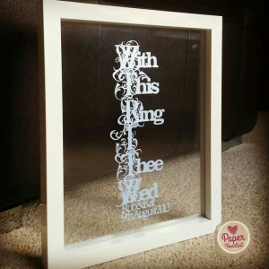 Wedding cut out frame quote beautiful