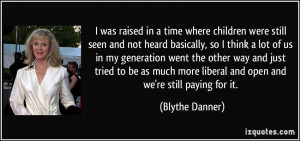 More Blythe Danner Quotes