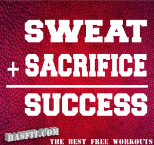 Gym Quotes Sweat Sacrifice = Success Picture