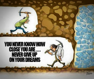 Never Give Up Picture Quote