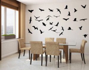 Flying Birds Vinyl Wall Decal Sticker