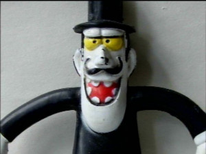 Snidely Whiplash Bendable Toy 1972 TV Cartoon Character
