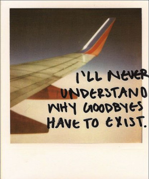 ll never understand why goodbyes have to exist.