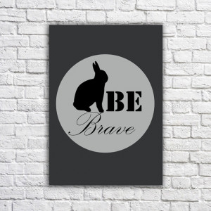 Rabbit poster -Inspirational quote - Motivational Print -Typographic ...