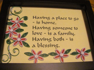 Having A Place To Go Is Home Quote With Flowers
