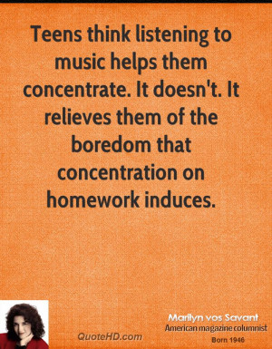 Teens think listening to music helps them concentrate. It doesn't. It ...