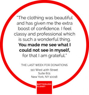 Bottomless Closet Quote