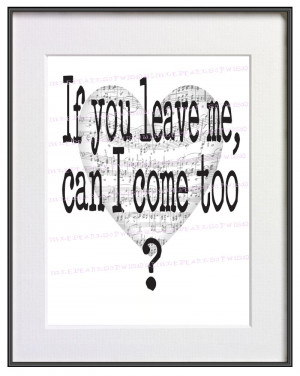 Sad Black And White Quotes Song quote art print funny sad