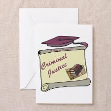 Criminal Justice Degree Greeting Card for