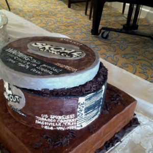 Skoal Chewing Tobacco Grooms Cake -but for mine it would have to be ...